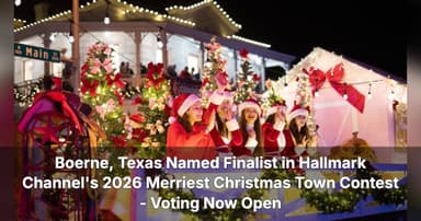 Boerne, Texas Named Finalist in Hallmark Channel's 2026 Merriest Christmas Town Contest