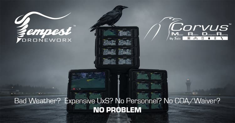 banner image for: Tempest Droneworx Unveils Game-Changing Corvus MRDR™ for Developers