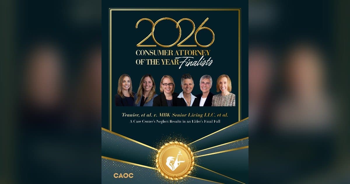 banner image for: Stebner Gertler & Guadagni's Legal Excellence Earns CAOC Finalist Spots