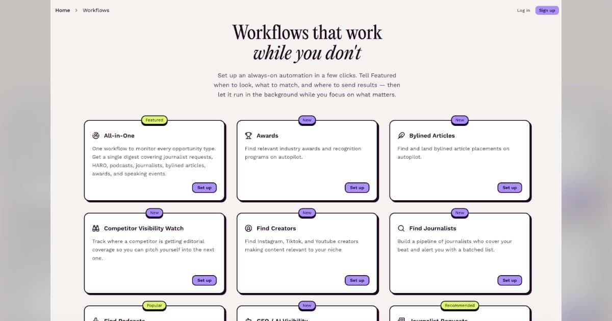 Featured Brings Always-On PR Automation to Its Free Plan