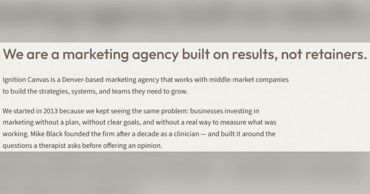 banner image for: Denver-Based Marketing Firm Paige Black Rebrands as Ignition Canvas