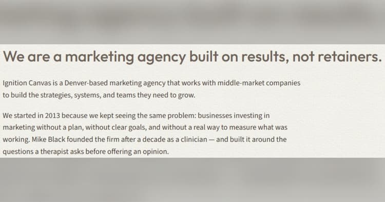 banner image for: Denver-Based Marketing Firm Paige Black Rebrands as Ignition Canvas