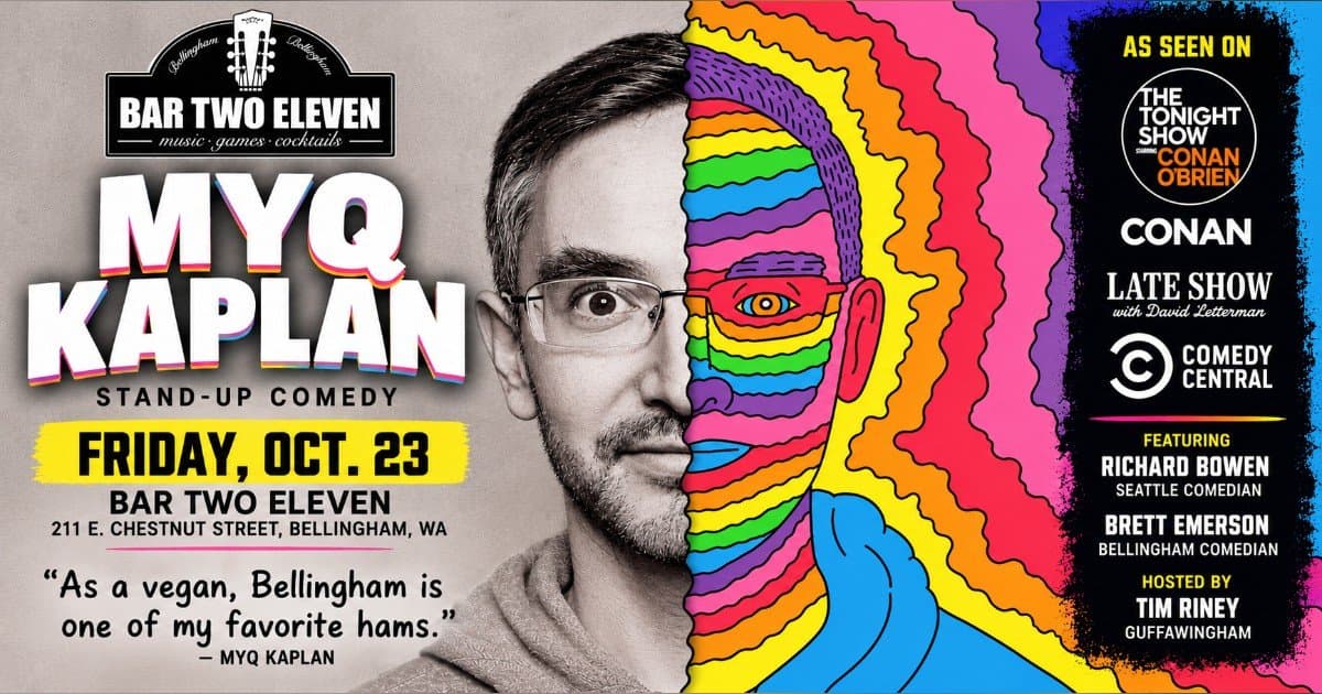 banner image for: Nationally Touring Comedian Myq Kaplan Headlines One-Night Performance in Bellingham