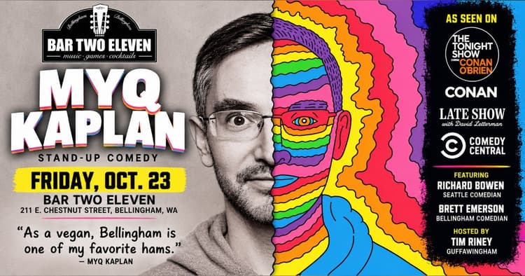 banner image for: Nationally Touring Comedian Myq Kaplan Headlines One-Night Performance in Bellingham