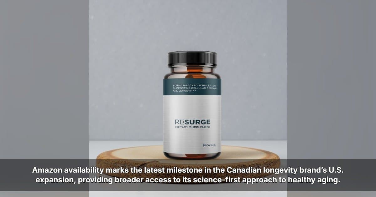 AgeReverse RESURGE Now Available to U.S. Consumers on Amazon