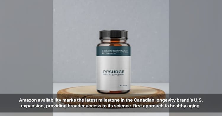 banner image for: AgeReverse RESURGE Now Available to U.S. Consumers on Amazon