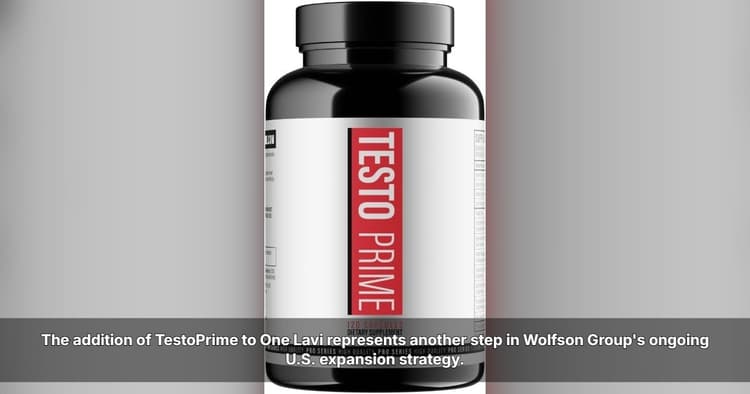 banner image for: Wolfson Group Brings Men's Wellness Brand TestoPrime to OneLavi